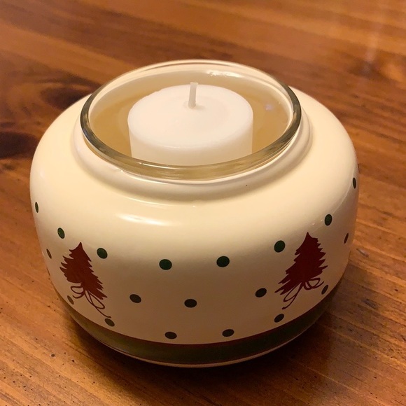 Christmas Tree Pattern Garlic Pot or Candle Holder - Picture 2 of 7